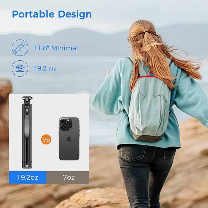 Selfie Stick Travel Tripod for Cell Phone - Image 5