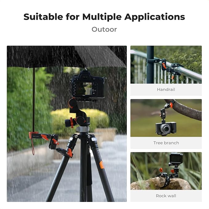 K&F CONCEPT Double Super Clamp Camera Mount - Image 8