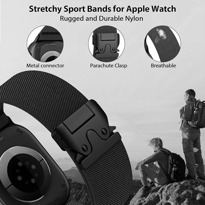 Elastic Sport Band for Apple Watch Ultra 3/2/1 Bands 49mm 46mm 45mm 44mm 42mm - Image 2