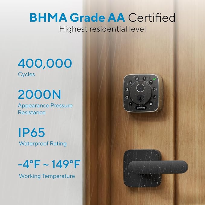 ULTRALOQ Bolt Fingerprint WiFi Smart Locks - Image 8