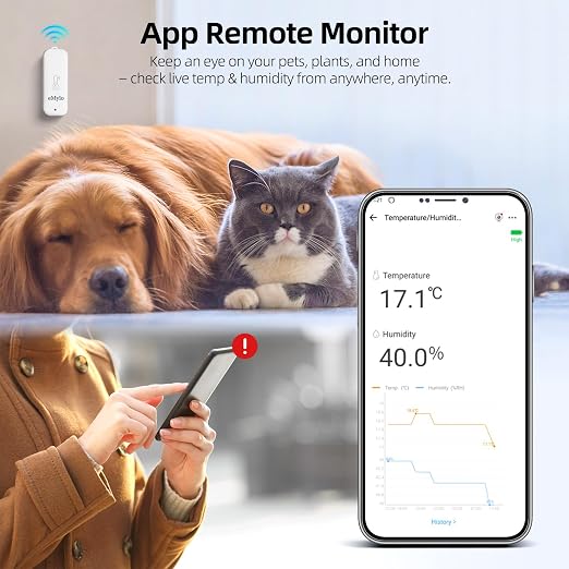eMylo Zigbee Temperature Humidity Sensor-3 Pack, IP65 Indoor Outdoor - Image 6