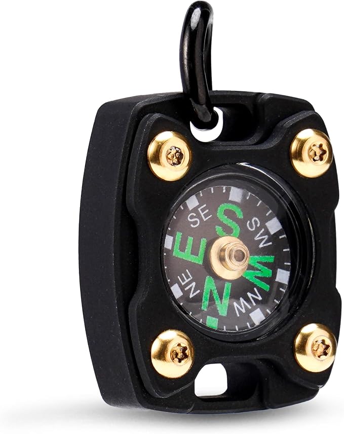 MecArmy Mini Titanium/Brass Compass, Waterproof IPX5 Pocket Compass - Image 9