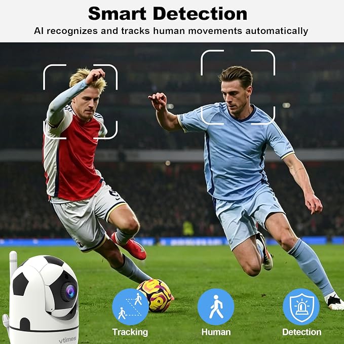 VTimes 1080P Pan/Tilt Indoor Camera Wireless, WiFi Cameras - Image 6