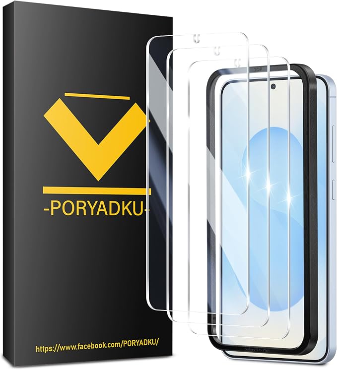 V-PORYADKU 3 Pack for Samsung Galaxy S25 Plus Screen Protector, 9H Tempered by PORYADKU