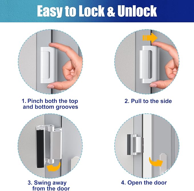 Door Reinforcement Lock Withstands 800lbs of Force - Image 4
