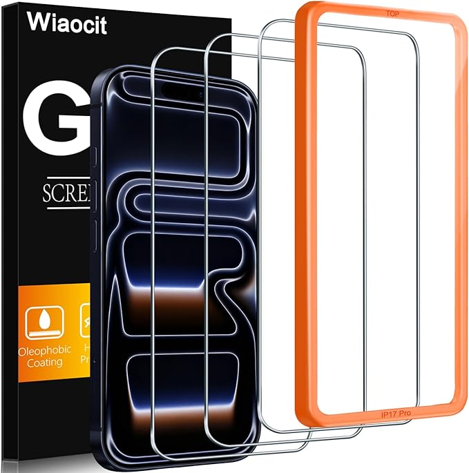 Wiaocit 3 Pack Tempered Glass Screen Protector by Wiaocit