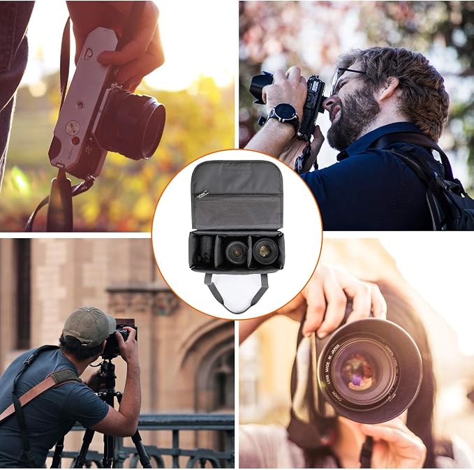 S-ZONE Waterproof Shockproof Foldable Camera Insert Bag Lens Cases Canon Nikon - Image 6