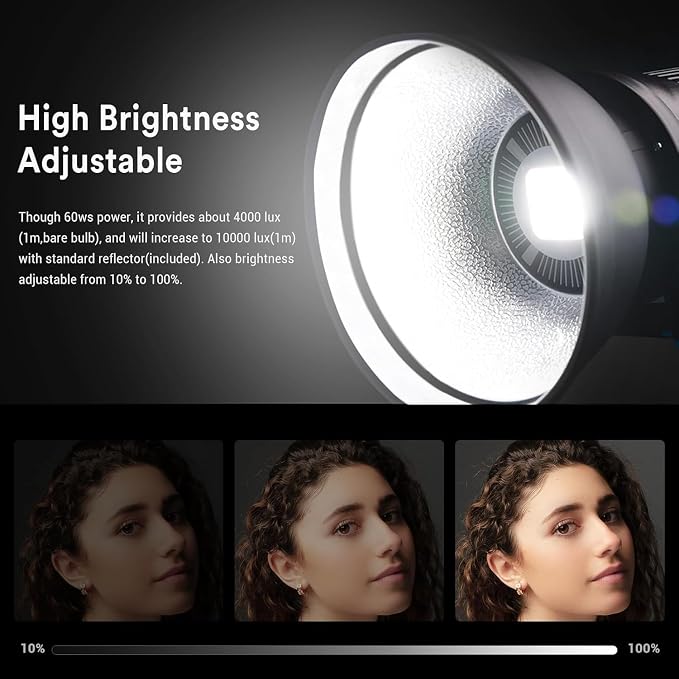 Godox SL-60W SL60W Daylight Led Video Light, 5600K Bright Studio Led Light - Image 3
