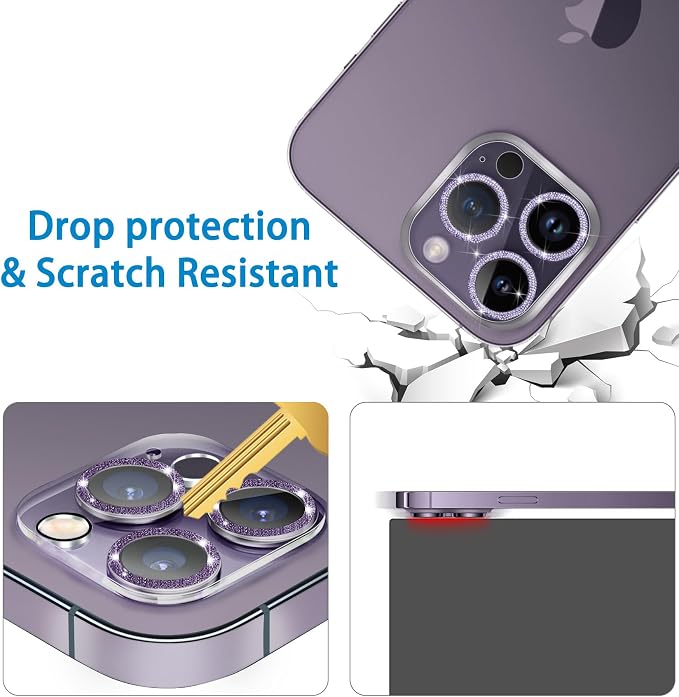 【3 Pack】Dengduoduo Tempered Glass Camera Lens Protector - Image 4
