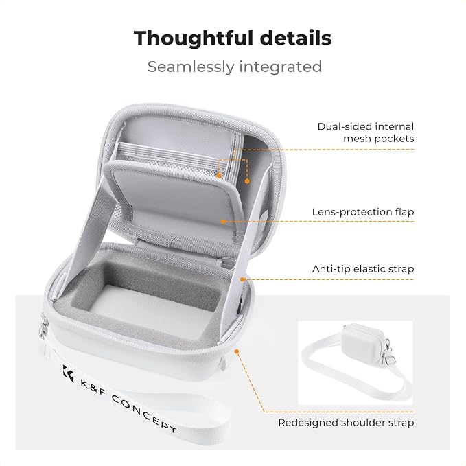 K&F CONCEPT Carrying Case for Digital Camera, Small Hard Shell Protective Case - Image 7