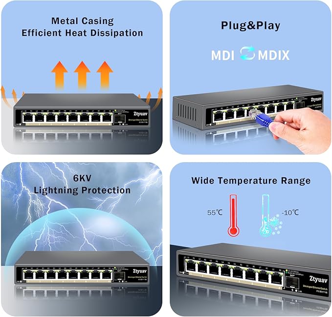 10 Port Unmanaged 2.5G Ethernet Switch - Image 5