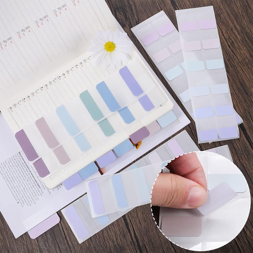 360 Pcs Sticky Index Tabs, Colored Book Sticky Tabs for Notebooks, Repositionable Page Tabs for Notebooks File Classification,12 Colors (1 Inch, 1.8×1 Inch)