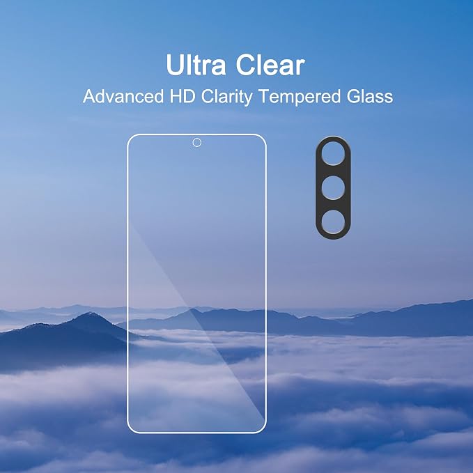 Ailun Glass Screen Protector for Galaxy S25+ / S25 Plus 3Pack+3Pack Camera Lens - Image 4