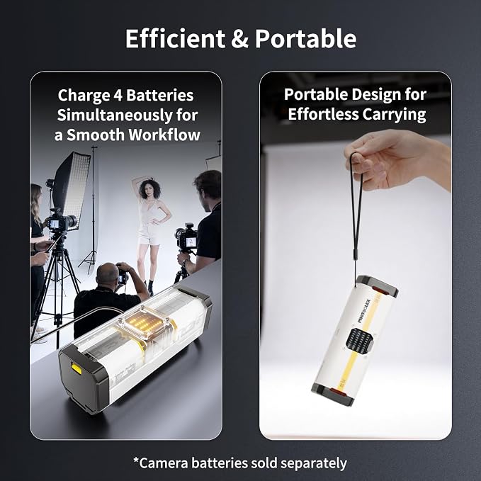 PHOTOOLEX BB4 4-Slot Battery Charger - Image 6