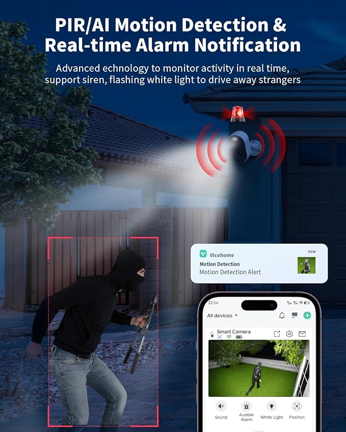 Security Cameras Wireless Outdoor, Battery Powered 2k Color Night Vision - Image 4