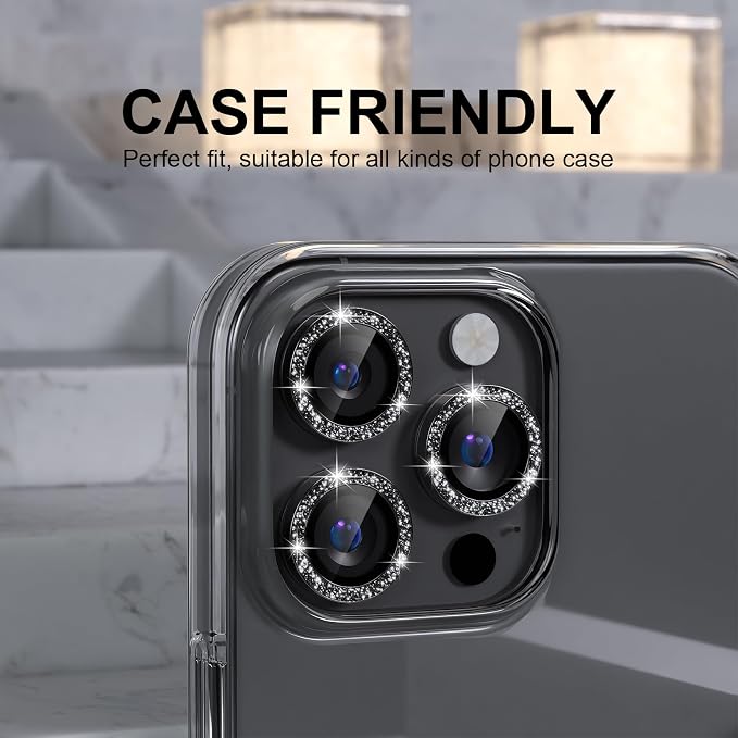 Choiche Compatible for iPhone 16 Pro/iPhone 16 Pro Max Camera Lens Protector - Image 3