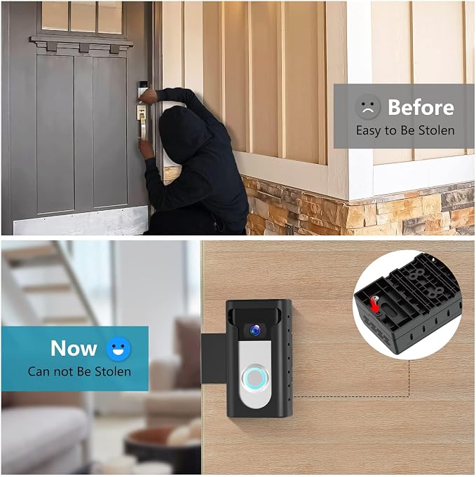 KIMILAR 2024 Upgrade Anti-Theft Video Doorbell Mount, Not Block Doorbell Motion - Image 8