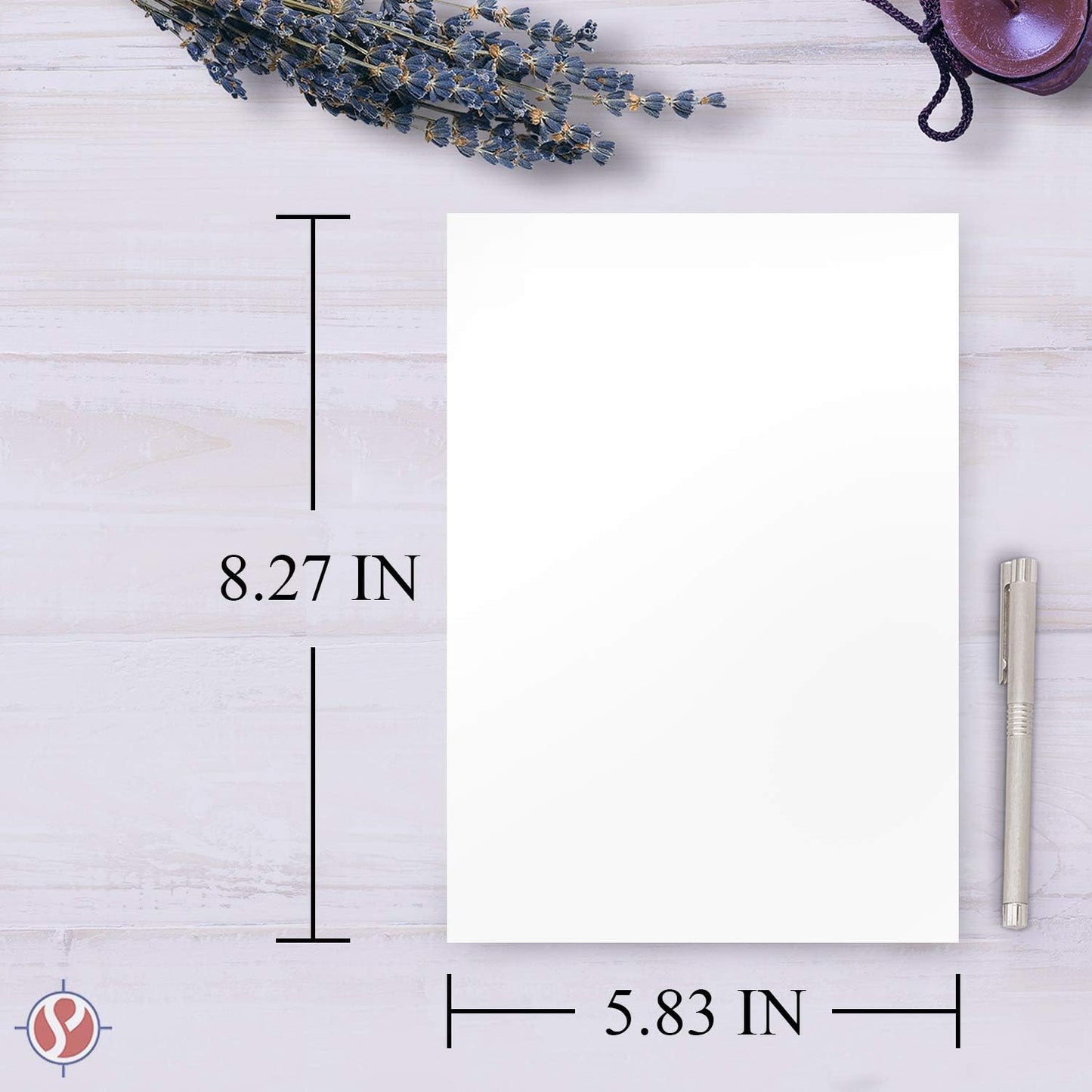 A5 Premium White Cardstock| For Copy, Printing, Writing | 5.83" x 8.27" inches (148 x 210 mm - Half of A4) | 100 Sheets Per Pack | 100 lb