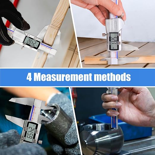 Digital Caliper Measuring Tool, IP54 Waterproof Stainless Steel Vernier Caliper - Image 6