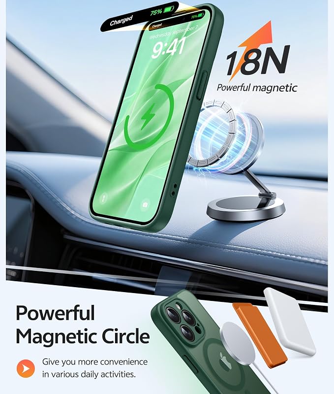 FNTCASE for iPhone 15 Pro Case: Translucent Matte Cases - Image 3