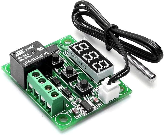 HiLetgo 2pcs W1209 12V DC Digital Temperature Controller Board Micro Digital - Image 2