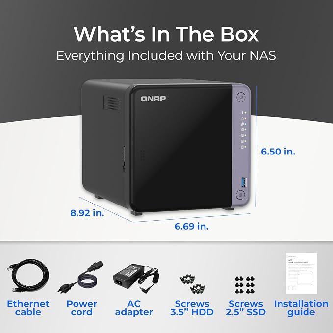 QNAP TS-432X-4G-US 4 Bay 10GbE Desktop NAS - Image 5
