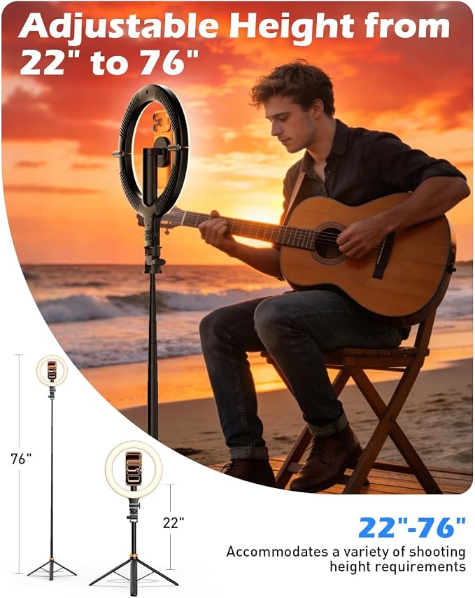 CloudValley 10" Magnetic Ring Light - Image 6