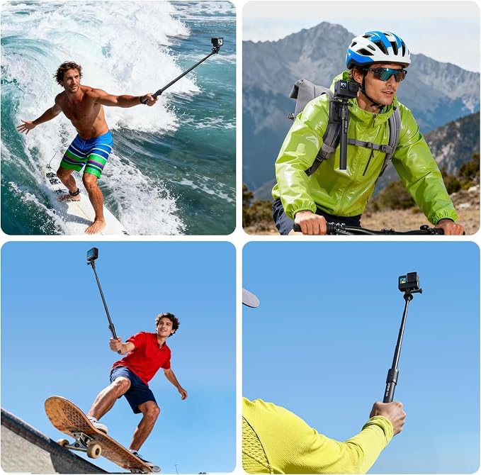 44.88" Invisible Selfie Stick for Insta360 X5/X4/X3/DJI Osmo 360 - Image 9