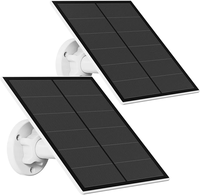 Solar Panel for Security Camera, 5W USB Solar Panel Compatible by EverExceed