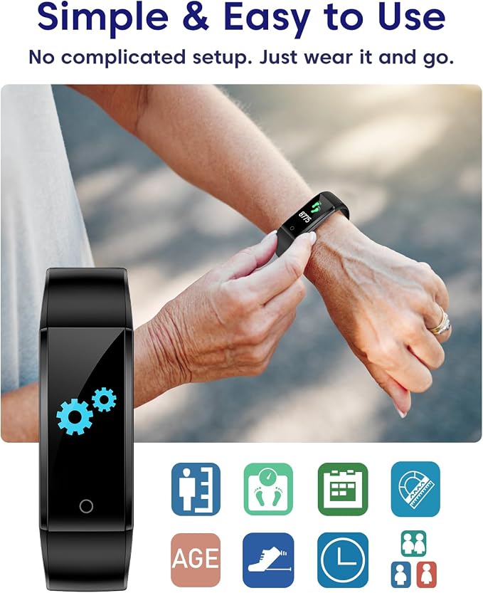 Pedometer Watch No Bluetooth No APP No Phone Required, Simple Fitness Tracker - Image 3