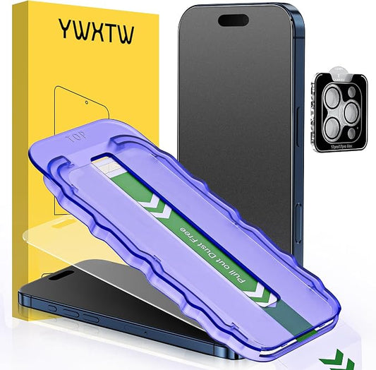 YWXTW 2 Pack for iPhone 17 Pro Matte Screen Protector 6.3 Inch + 1 Set Camera by YWXTW