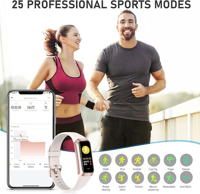 Fitness Tracker with 24/7Heart Rate, Blood Pressure, Sleep Tracking, Activity - Image 5