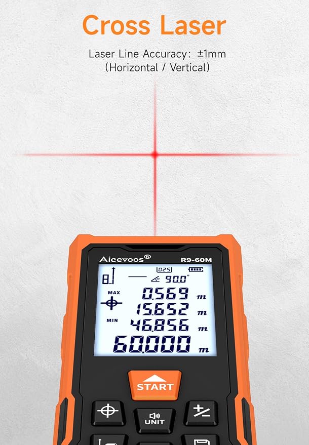 R9 Laser Measure 60m/196ft - Image 3