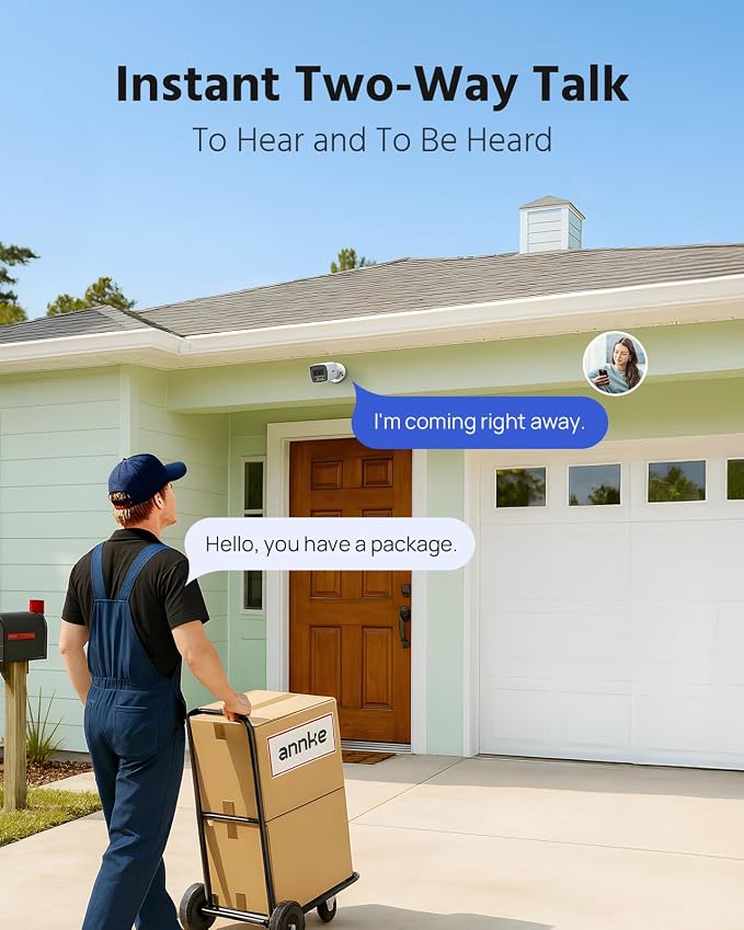 ANNKE 3K Two-Way Audio Security Camera System, 8CH H.265+ DVR - Image 3