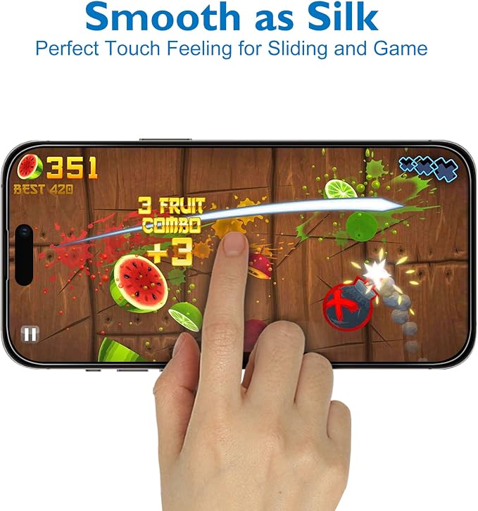 Mothca 2 Pack Matte Glass Screen Protector - Image 2