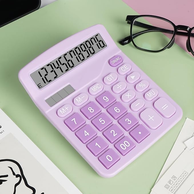 Cute Purple Desktop Calculator - Image 2
