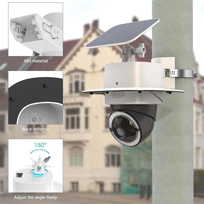 Pole Mounting Bracket & Outdoor Camera Sun Rain Shade Shield Cover Compatible - Image 3