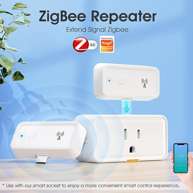Zigbee 3.0 Range Extender with Built-in Power Amplifier, Tuya Zigbee Signal - Image 2