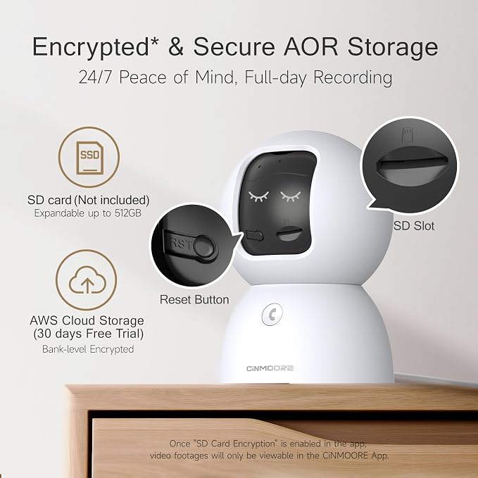 5G Security Camera Indoor 3-Pack, No-Monthly-Fee AI Tracking Facial Recognition - Image 7