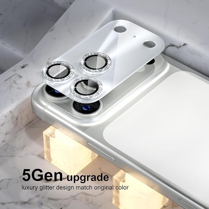 Choiche Compatible for iPhone 17 Pro Camera Lens Protector, Bling Camera Cover - Image 7