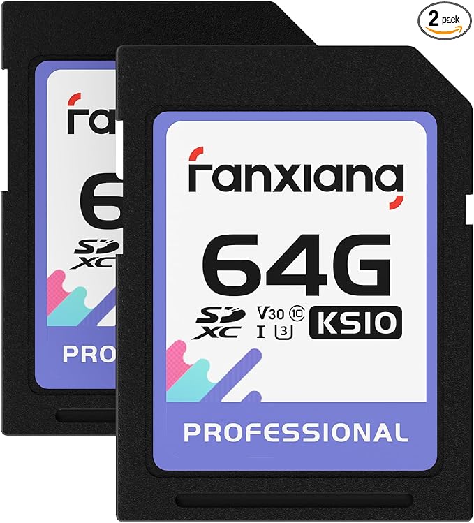 fanxiang 64GB SDXC Memory Card SD Card, Full-HD & 4K Video, by fanxiang