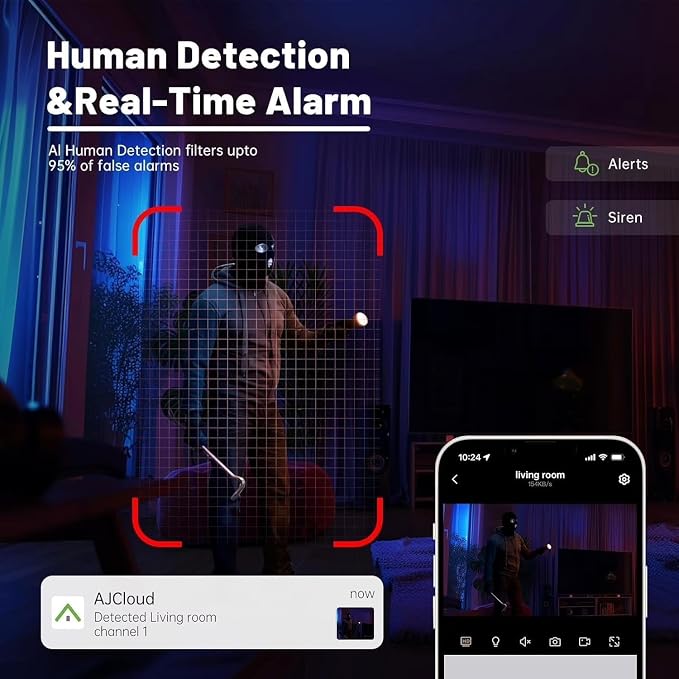 5G&2.4G WiFi Indoor Camera for Home Security, Pan/Tilt Baby/Pet Camera - Image 6
