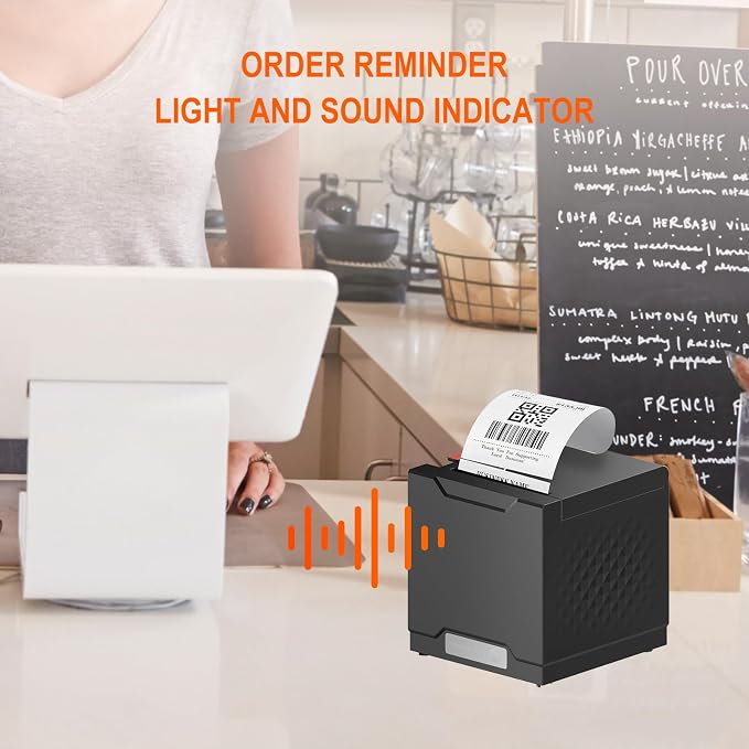 Thermal Receipt Printer, Restaurant Kitchen Printer, 80mm POS Printer - Image 8