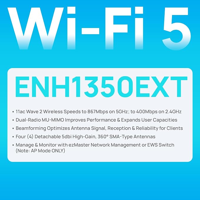 EnGenius ENH1350EXT Wi-Fi 5 AC1300 Outdoor Access Point - Image 7