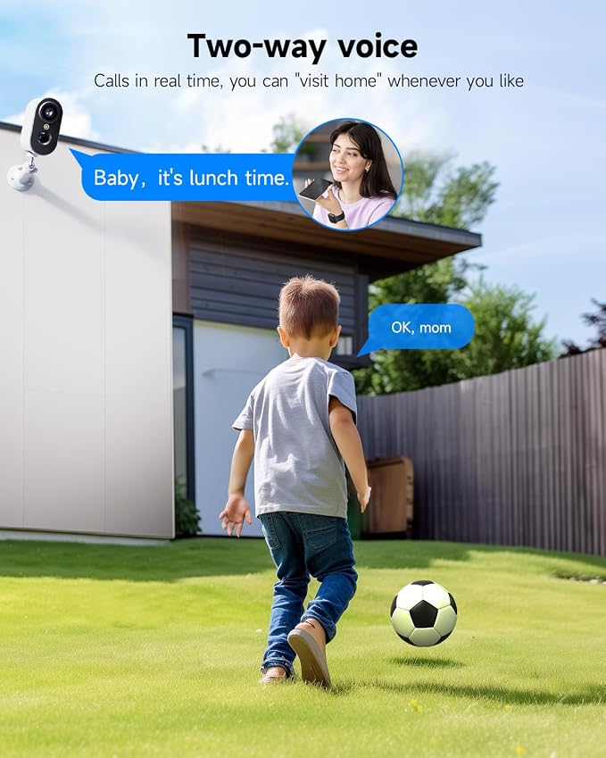 LIWAN Security Cameras Wireless Outdoor Indoor, 2.4GHZ WiFi Security Camera - Image 6