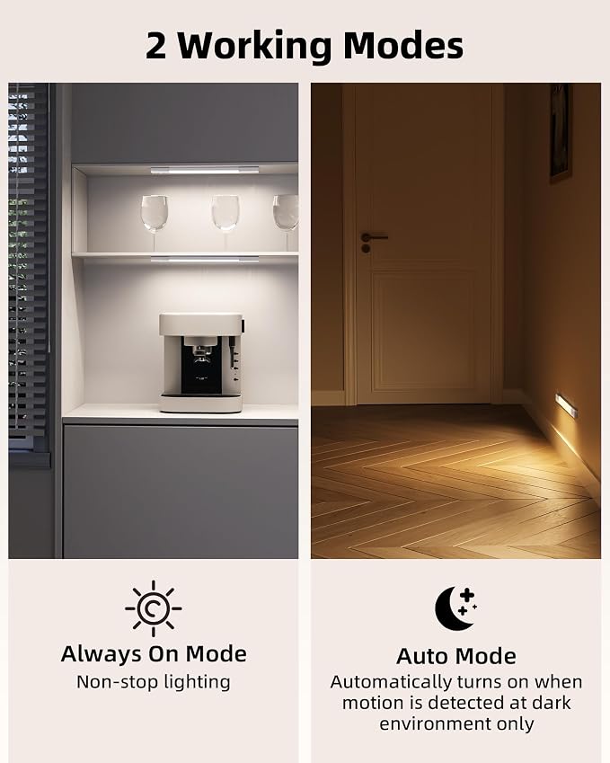 EZVALO 7.8" Rechargeable Motion Sensor Light Indoor, Wireless Closet Lights - Image 9