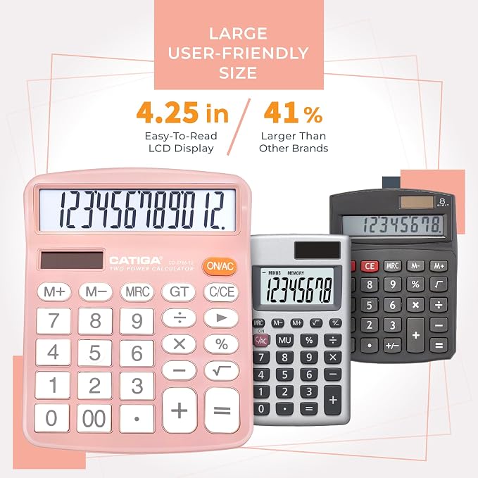CATIGA 12 Digits Desktop Calculator - Image 2