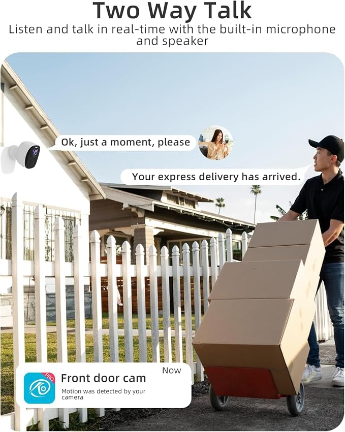 2Pack 5G&2.4G Security Cameras Wireless Outdoor, 2K Camera - Image 3