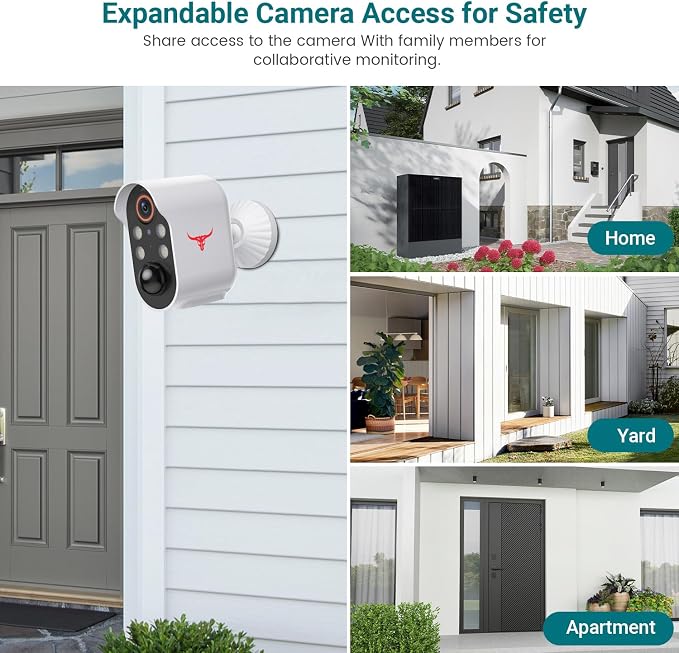 1080P Wireless Security Camera Outdoor, Battery Powered, AI Human Detection - Image 6