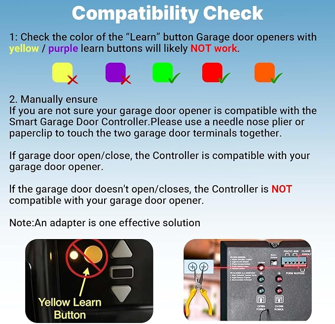 Smart Garage Door Opener, Smart Garage Control Compatible - Image 4